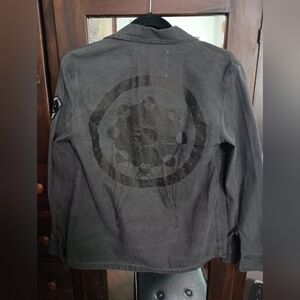 Knot Sisters Black Vintage Wash Denim Jacket_100% Cotton_Small